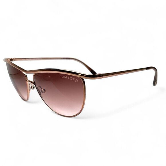 Tom Ford Helene TF182 45F Rose Gold Brown Gradient Sunglasses Italy 56-13 main image 10